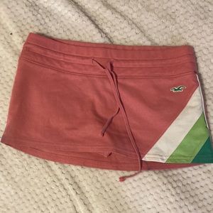 Hollister pink mini skirt